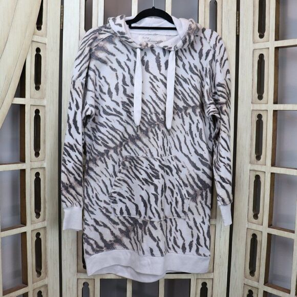 Vintage Havana Tiger Animal Print Soft Sweatshirt Hoodie S - Picture 2 of 11
